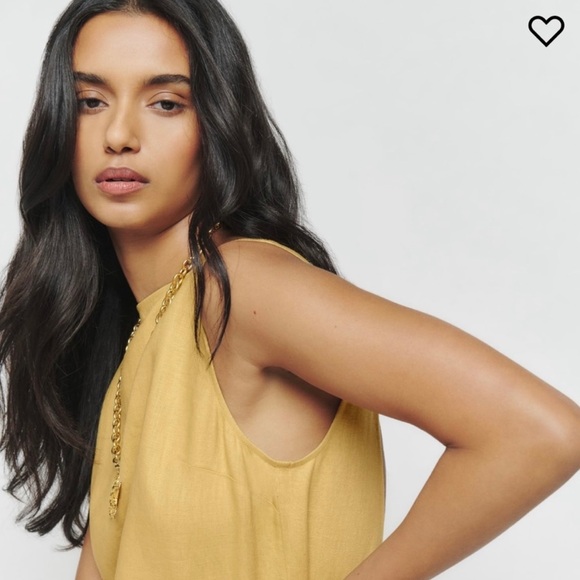 Reformation 100% Linen scoop back dress - Picture 2 of 6